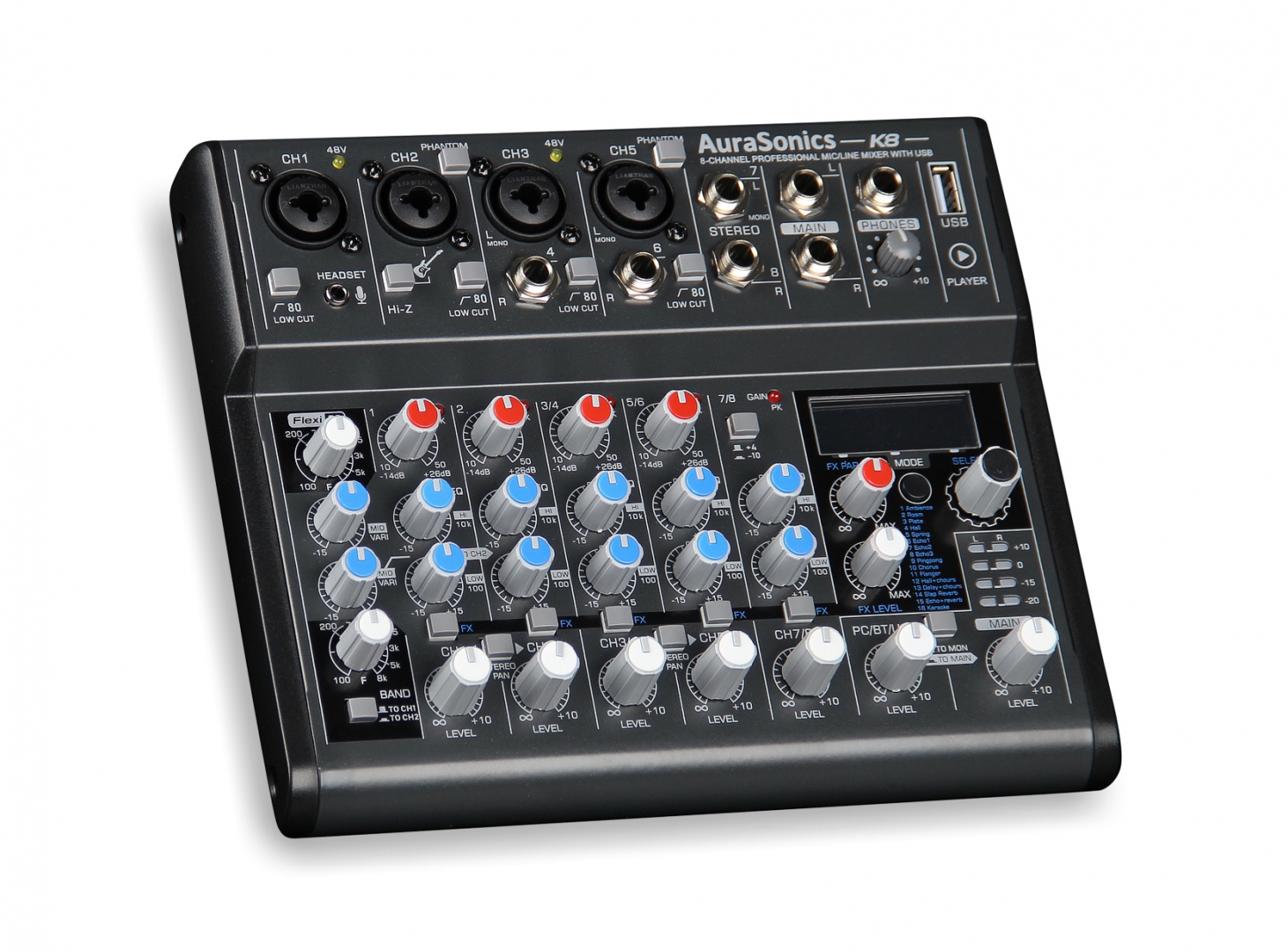 AuraSonics K8 компактный микшерный пульт в Читинской области