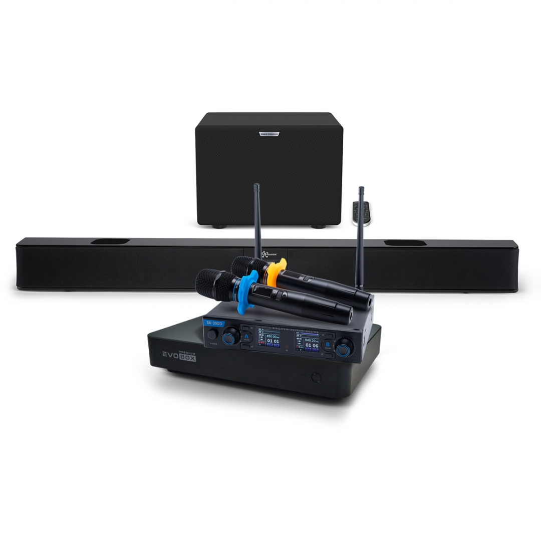 Hi-End караоке-система EVOBOX Premium + EvoSoundBar (саундбар с караоке) в Читинской области