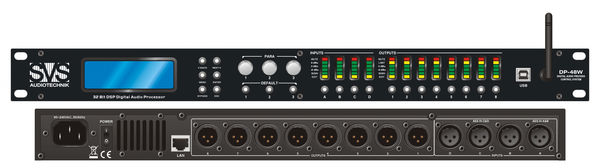 SVS Audiotechnik DP-48W Цифровой процессор: 4 входа 8 выходов в Читинской области