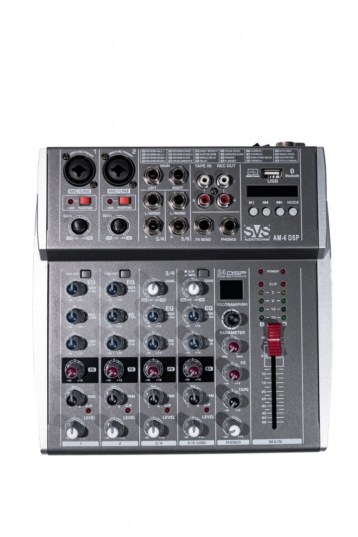 SVS Audiotechnik mixers AM-6 DSP Микшерный пульт аналоговый, 6-канальный SVS Audiotechnik mixers в Читинской области